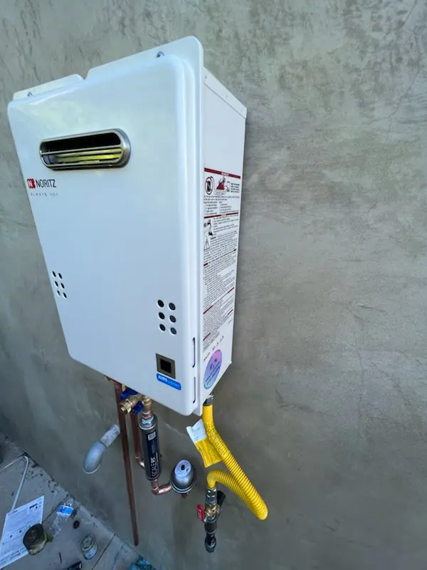 Tankless water heater installation for Polaris North homes